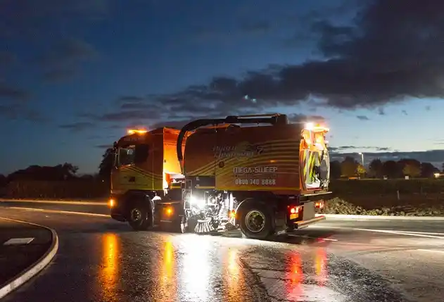 Fleet of Hydro Cleansing road sweepers ready for deployment